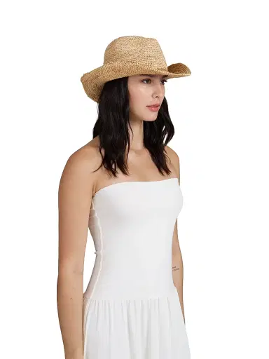 Eugenia Kim Women's Winona Raffia Cowboy Hat - Camel | Thumbnail 6 Eugenia Kim Women's Winona Raffia Cowboy Hat - Camel | Thumbnail 6