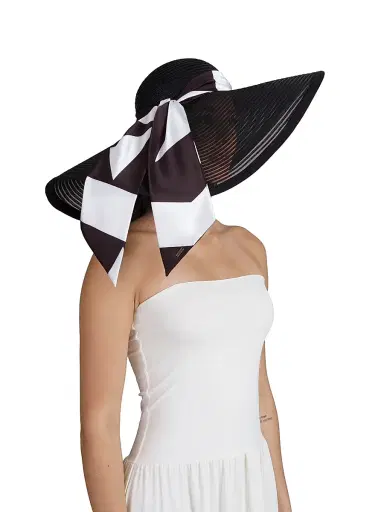 Eugenia Kim Women's Sydney Scarf Asymmetric Sun Hat | Thumbnail 3 Eugenia Kim Women's Sydney Scarf Asymmetric Sun Hat | Thumbnail 3