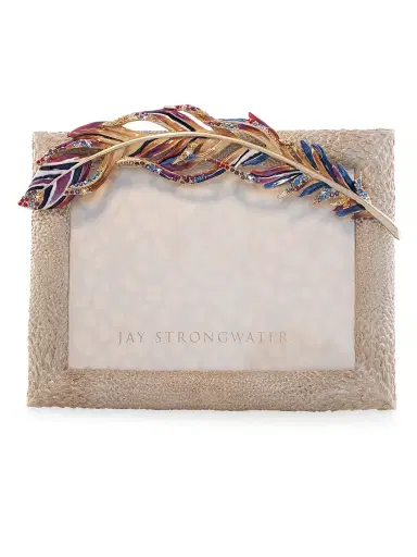 Jay Strongwater Asa Feather 5" x 7" Frame | Thumbnail 3 Jay Strongwater Asa Feather 5" x 7" Frame | Thumbnail 3