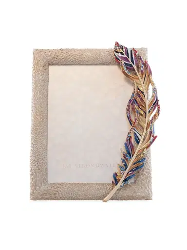 Jay Strongwater Asa Feather 5" x 7" Frame | Thumbnail 1 Jay Strongwater Asa Feather 5" x 7" Frame | Thumbnail 1