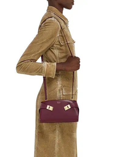 Ferragamo Women's Hug Leather Crossbody Bag | Thumbnail 2 Ferragamo Women's Hug Leather Crossbody Bag | Thumbnail 2