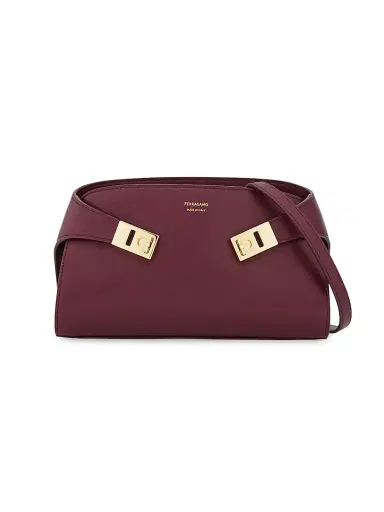 Ferragamo Women's Hug Leather Crossbody Bag | Thumbnail 1 Ferragamo Women's Hug Leather Crossbody Bag | Thumbnail 1