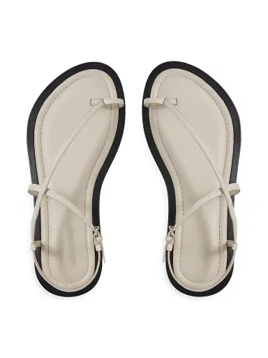 A Emery Women's Reef Leather Sandals - Eggshell - Size 11 | Thumbnail 3 A Emery Women's Reef Leather Sandals - Eggshell - Size 11 | Thumbnail 3