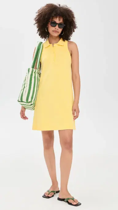 Hunza G Terry Towelling Tennis Dress Butter | Thumbnail 5 Hunza G Terry Towelling Tennis Dress Butter | Thumbnail 5