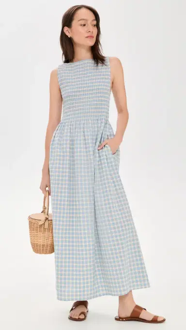 Hill House Home The Cosima Nap Dress Blue/Red Gingham M | Thumbnail 5 Hill House Home The Cosima Nap Dress Blue/Red Gingham M | Thumbnail 5