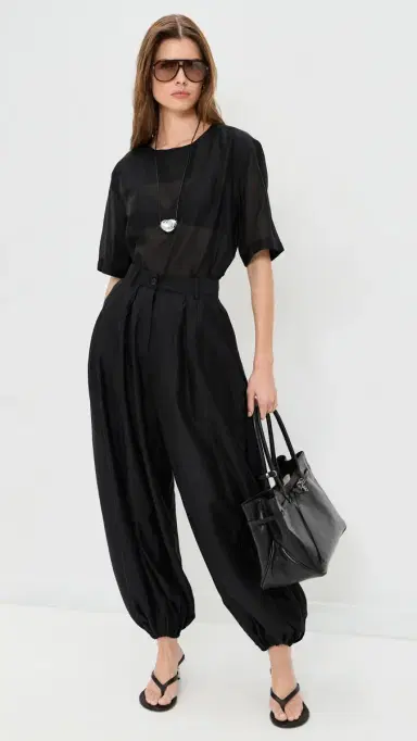 The Latest Dilan Mussola Leggera Pants Black | Thumbnail 5 The Latest Dilan Mussola Leggera Pants Black | Thumbnail 5