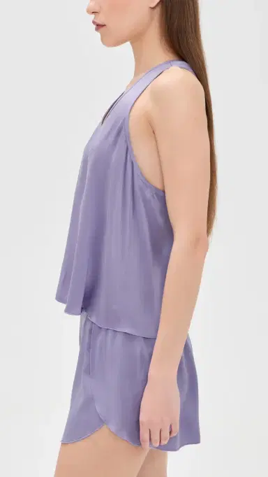 Lunya Washable Silk Tulip Back Pajama Set orning Wisteria | Thumbnail 4 Lunya Washable Silk Tulip Back Pajama Set orning Wisteria | Thumbnail 4
