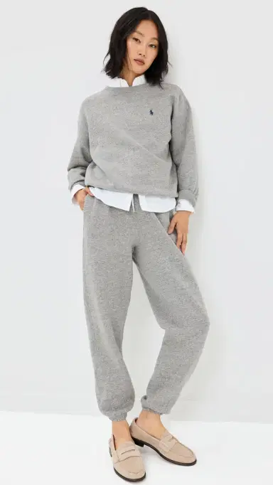 Polo Ralph Lauren Ankle Sweatpants Dark Vintage Heather | Thumbnail 5 Polo Ralph Lauren Ankle Sweatpants Dark Vintage Heather | Thumbnail 5