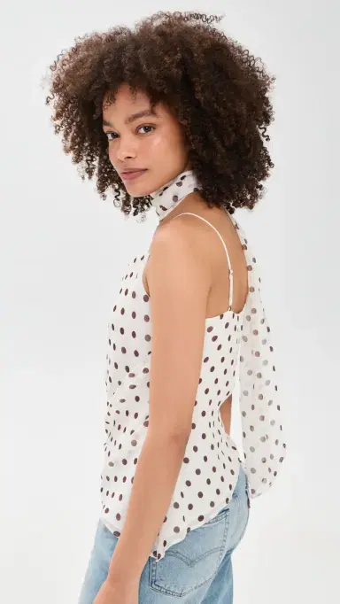 ASTR The Label Adrie Top Cream Polka Dot M | Thumbnail 4 ASTR The Label Adrie Top Cream Polka Dot M | Thumbnail 4