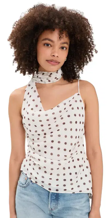 ASTR The Label Adrie Top Cream Polka Dot M | Thumbnail 1 ASTR The Label Adrie Top Cream Polka Dot M | Thumbnail 1