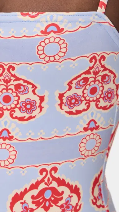 Hill House Home The Giana One Piece Poppy Damask Stripe | Thumbnail 6 Hill House Home The Giana One Piece Poppy Damask Stripe | Thumbnail 6