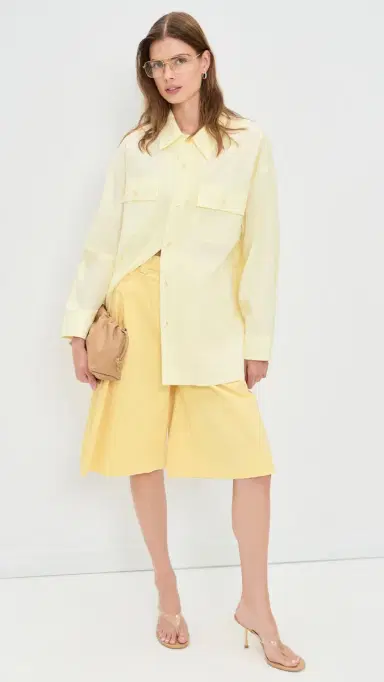 The Latest Daria Crinkled Effect Shirt Light Yellow M | Thumbnail 5 The Latest Daria Crinkled Effect Shirt Light Yellow M | Thumbnail 5