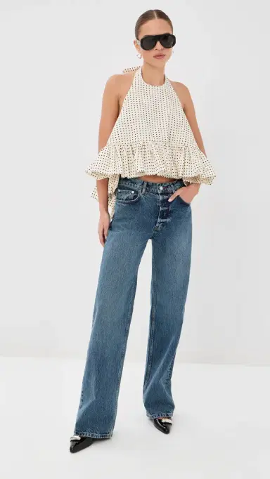 AZEEZA Winston Printed Poplin Top | Thumbnail 5 AZEEZA Winston Printed Poplin Top | Thumbnail 5