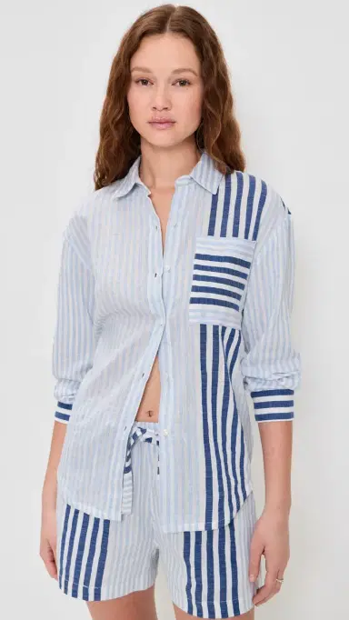 lemlem Aisha hirt hemizi Blue | Thumbnail 2 lemlem Aisha hirt hemizi Blue | Thumbnail 2