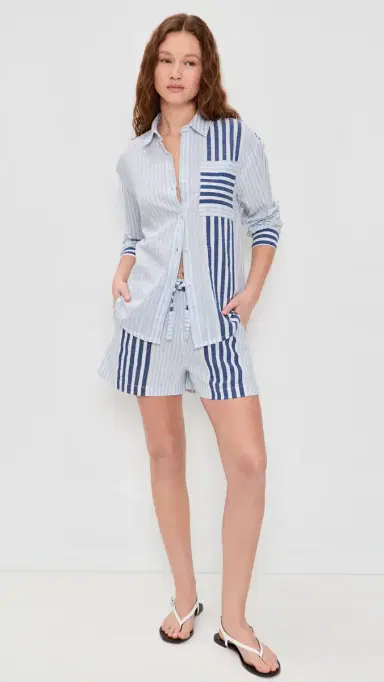 lemlem Aisha hirt hemizi Blue | Thumbnail 5 lemlem Aisha hirt hemizi Blue | Thumbnail 5