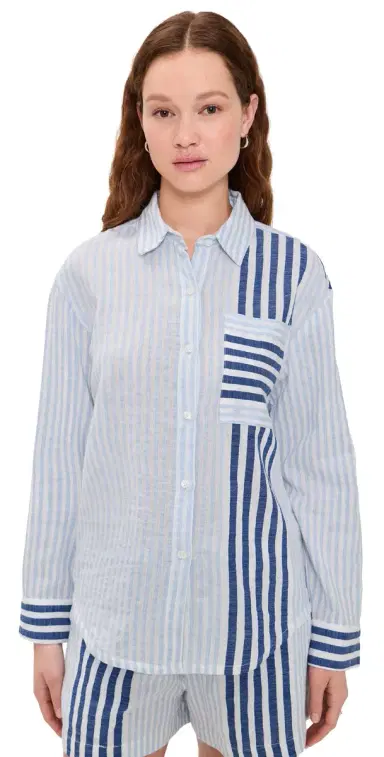 lemlem Aisha hirt hemizi Blue | Thumbnail 1 lemlem Aisha hirt hemizi Blue | Thumbnail 1
