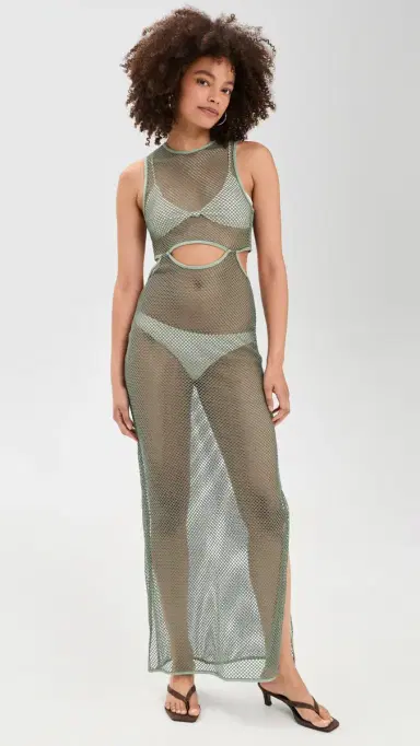 Ancora Selu Coverup Dress Green | Thumbnail 2 Ancora Selu Coverup Dress Green | Thumbnail 2