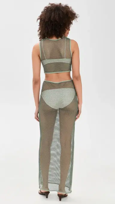 Ancora Selu Coverup Dress Green | Thumbnail 3 Ancora Selu Coverup Dress Green | Thumbnail 3