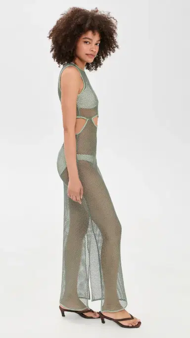 Ancora Selu Coverup Dress Green | Thumbnail 4 Ancora Selu Coverup Dress Green | Thumbnail 4