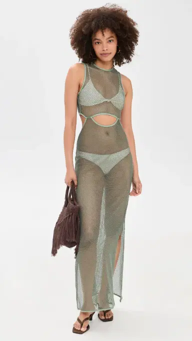 Ancora Selu Coverup Dress Green | Thumbnail 5 Ancora Selu Coverup Dress Green | Thumbnail 5