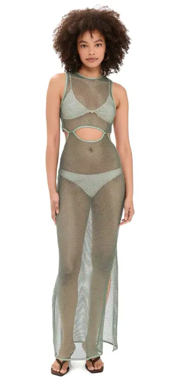 Ancora Selu Coverup Dress Green | Thumbnail 1 Ancora Selu Coverup Dress Green | Thumbnail 1
