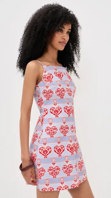 Hill House Home The Fae Dress Poppy Damask Stripe S | Thumbnail 4 Hill House Home The Fae Dress Poppy Damask Stripe S | Thumbnail 4