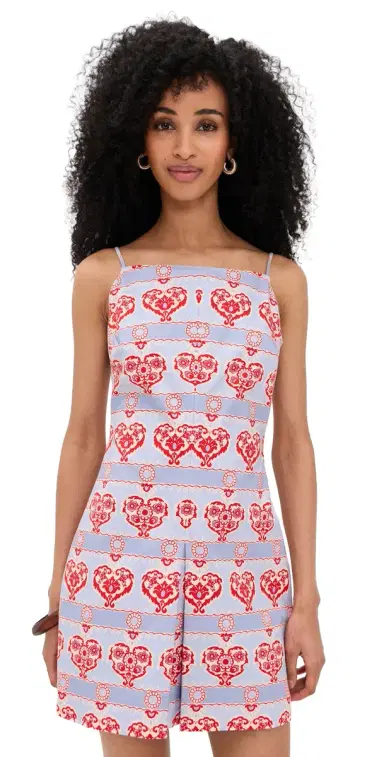 Hill House Home The Fae Dress Poppy Damask Stripe S | Thumbnail 1 Hill House Home The Fae Dress Poppy Damask Stripe S | Thumbnail 1