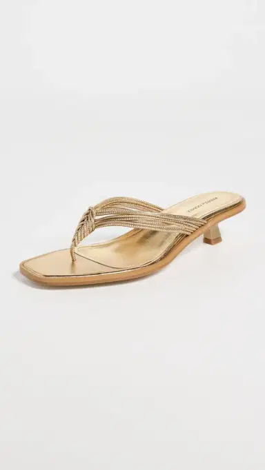 Andrea Gomez Fern Sandals Gold Leather | Thumbnail 2 Andrea Gomez Fern Sandals Gold Leather | Thumbnail 2