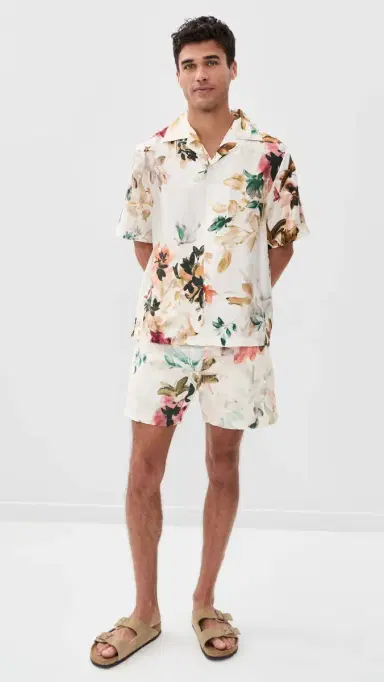 Simkhai Lowell wim Shorts 4 Watercolor Floral | Thumbnail 5 Simkhai Lowell wim Shorts 4 Watercolor Floral | Thumbnail 5