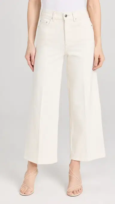 LE JEAN Juliette Wide Leg Ankle Jeans Bone | Thumbnail 2 LE JEAN Juliette Wide Leg Ankle Jeans Bone | Thumbnail 2