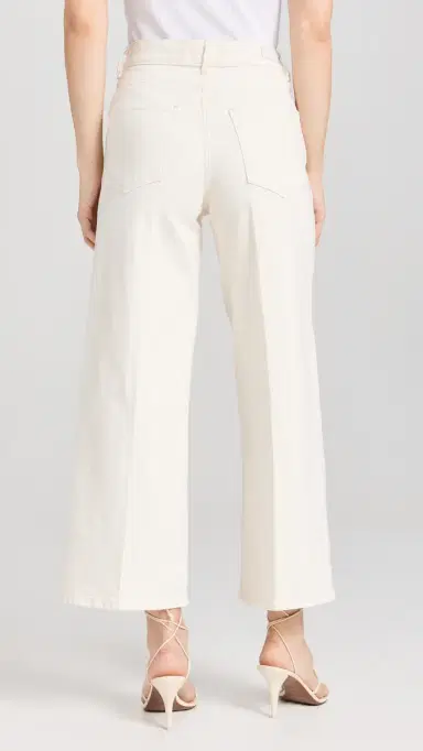 LE JEAN Juliette Wide Leg Ankle Jeans Bone | Thumbnail 3 LE JEAN Juliette Wide Leg Ankle Jeans Bone | Thumbnail 3