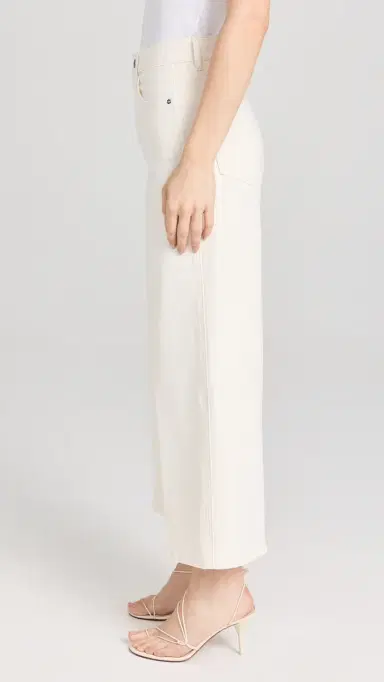 LE JEAN Juliette Wide Leg Ankle Jeans Bone | Thumbnail 4 LE JEAN Juliette Wide Leg Ankle Jeans Bone | Thumbnail 4