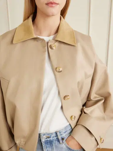RÓHE Suede-trimmed Cotton Blouson Jacket | Thumbnail 5 RÓHE Suede-trimmed Cotton Blouson Jacket | Thumbnail 5