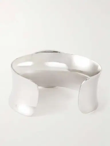 Jennifer Behr Johanna Silver-tone Aventurine Bangle | Thumbnail 3 Jennifer Behr Johanna Silver-tone Aventurine Bangle | Thumbnail 3