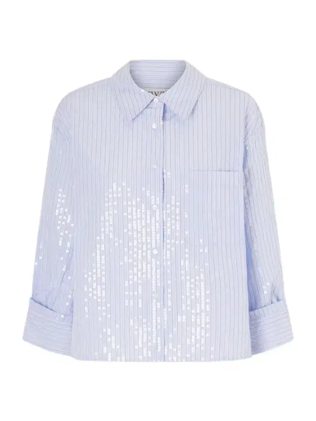 TWP J.d. Striped Sequined Cotton-poplin Shirt