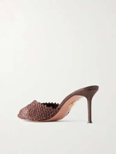 Aquazzura Rio Flirt 75 Raffia Mules | Thumbnail 3 Aquazzura Rio Flirt 75 Raffia Mules | Thumbnail 3