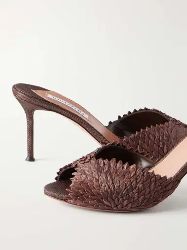 Aquazzura Rio Flirt 75 Raffia Mules | Thumbnail 5 Aquazzura Rio Flirt 75 Raffia Mules | Thumbnail 5