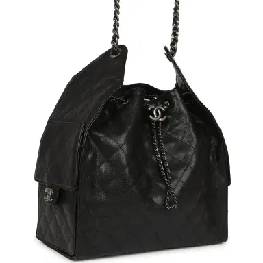 Chanel Chanel Medium 25 Hobo Bag Black Caviar Aged Ruthenium Hardware | Thumbnail 2 Chanel Chanel Medium 25 Hobo Bag Black Caviar Aged Ruthenium Hardware | Thumbnail 2