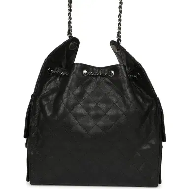 Chanel Chanel Medium 25 Hobo Bag Black Caviar Aged Ruthenium Hardware | Thumbnail 4 Chanel Chanel Medium 25 Hobo Bag Black Caviar Aged Ruthenium Hardware | Thumbnail 4