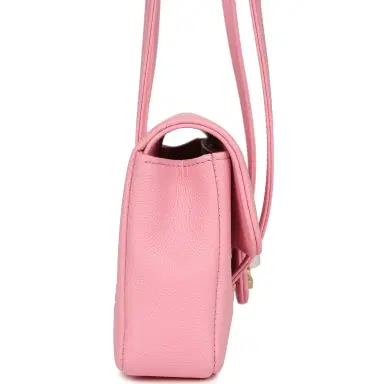 Chanel Chanel Mini Preppy Coco Clutch with Straps Pink Shiny Caviar Brushed Gold Hardware | Thumbnail 3 Chanel Chanel Mini Preppy Coco Clutch with Straps Pink Shiny Caviar Brushed Gold Hardware | Thumbnail 3