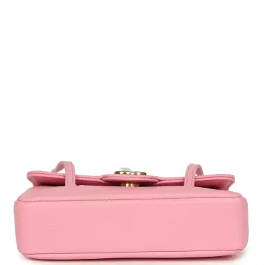 Chanel Chanel Mini Preppy Coco Clutch with Straps Pink Shiny Caviar Brushed Gold Hardware | Thumbnail 6 Chanel Chanel Mini Preppy Coco Clutch with Straps Pink Shiny Caviar Brushed Gold Hardware | Thumbnail 6