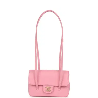 Chanel Chanel Mini Preppy Coco Clutch with Straps Pink Shiny Caviar Brushed Gold Hardware | Thumbnail 7 Chanel Chanel Mini Preppy Coco Clutch with Straps Pink Shiny Caviar Brushed Gold Hardware | Thumbnail 7