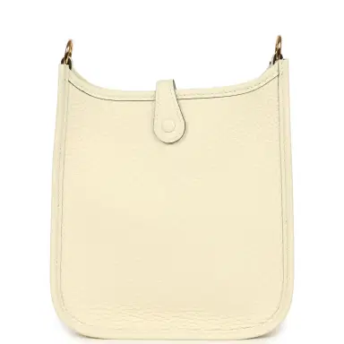 HERMÈS Hermes Evelyne TPM Cream Clemence Gold Hardware | Thumbnail 4 HERMÈS Hermes Evelyne TPM Cream Clemence Gold Hardware | Thumbnail 4