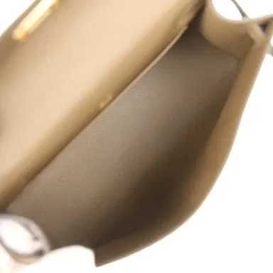 HERMÈS Hermes Kelly Pochette Vert Loden Swift Permabrass Hardware | Thumbnail 8 HERMÈS Hermes Kelly Pochette Vert Loden Swift Permabrass Hardware | Thumbnail 8
