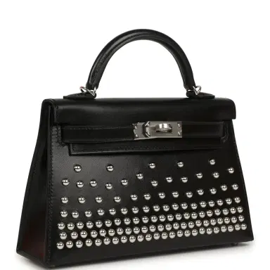 HERMÈS Hermes Kelly Sellier 20 Clouté Black Box Palladium Hardware | Thumbnail 2 HERMÈS Hermes Kelly Sellier 20 Clouté Black Box Palladium Hardware | Thumbnail 2