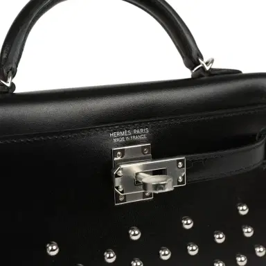HERMÈS Hermes Kelly Sellier 20 Clouté Black Box Palladium Hardware | Thumbnail 7 HERMÈS Hermes Kelly Sellier 20 Clouté Black Box Palladium Hardware | Thumbnail 7