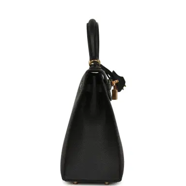 HERMÈS Hermes Kelly Sellier 25 Black Epsom Gold Hardware | Thumbnail 3 HERMÈS Hermes Kelly Sellier 25 Black Epsom Gold Hardware | Thumbnail 3