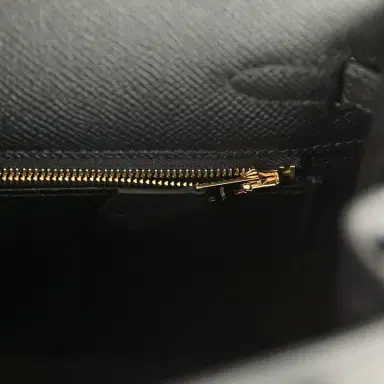 HERMÈS Hermes Kelly Sellier 25 Black Epsom Gold Hardware | Thumbnail 9 HERMÈS Hermes Kelly Sellier 25 Black Epsom Gold Hardware | Thumbnail 9