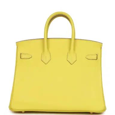 HERMÈS Pre-owned Hermes Birkin 25 Lime Swift Gold Hardware | Thumbnail 4 HERMÈS Pre-owned Hermes Birkin 25 Lime Swift Gold Hardware | Thumbnail 4