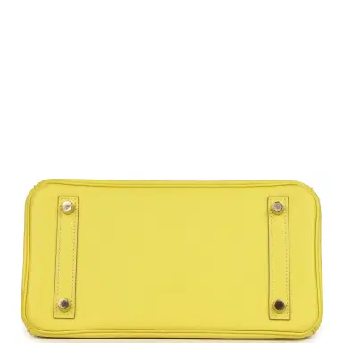 HERMÈS Pre-owned Hermes Birkin 25 Lime Swift Gold Hardware | Thumbnail 6 HERMÈS Pre-owned Hermes Birkin 25 Lime Swift Gold Hardware | Thumbnail 6